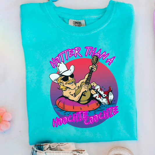 Hotter Than A Hoochie Coochie Youth Comfort Color Graphic Tee
