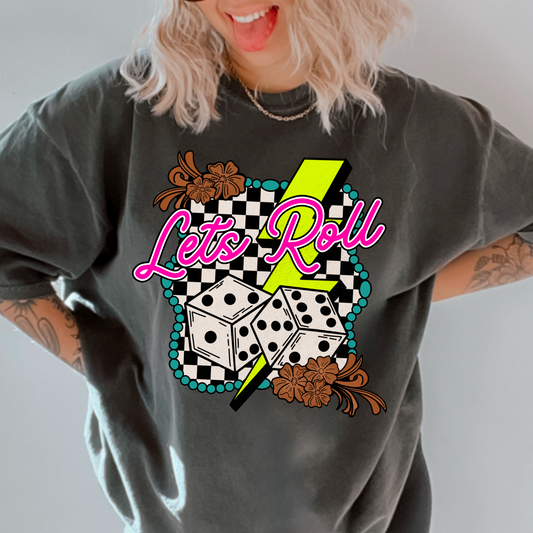 Let’s Roll  Comfort Color Graphic Tee