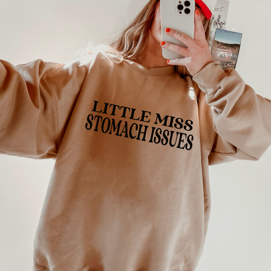 Little Miss Stomach Issues Digital Design Instant Download