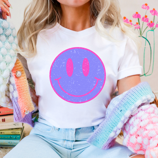 Preppy Face Comfort Color Graphic Tee