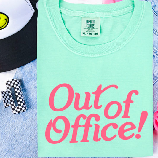 Out Of Office Comfort Color Graphic Tee