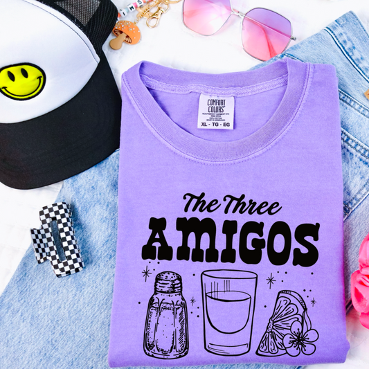 The Three Amigos Comfort Color Graphic Tee