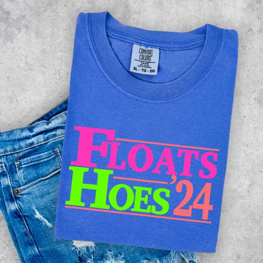 Floats & Hoes Comfort Color Graphic Tee