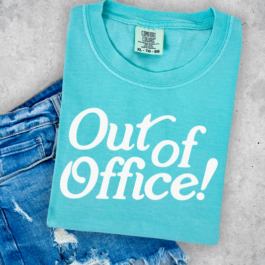 Out Of Office Comfort Color Graphic Tee
