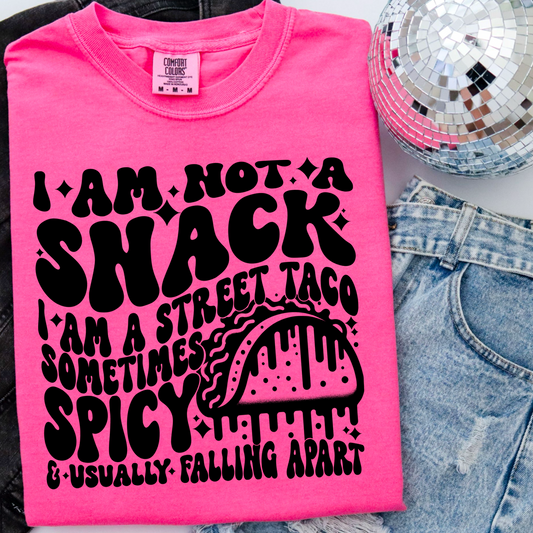 I Am Not A Snack Comfort Color Graphic Tee