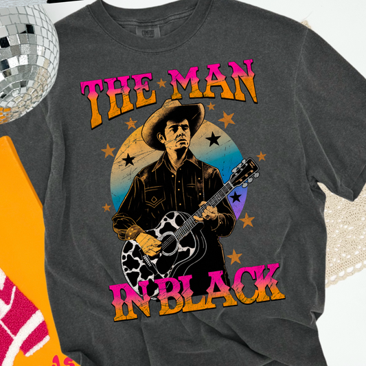 The Man In Black Comfort Color Graphic Tee