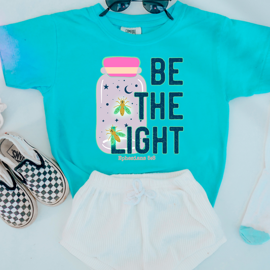 Be The Light Youth Comfort Color Graphic Tee