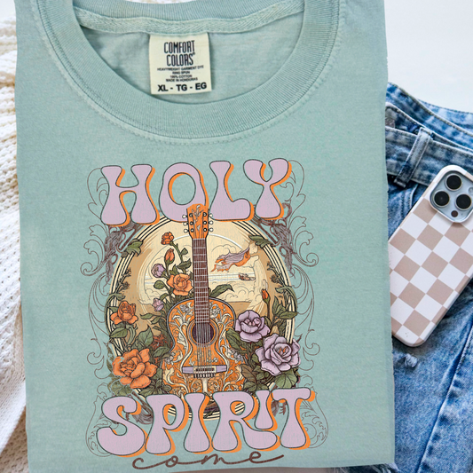 Holy Spirit Come Comfort Color Graphic Tee