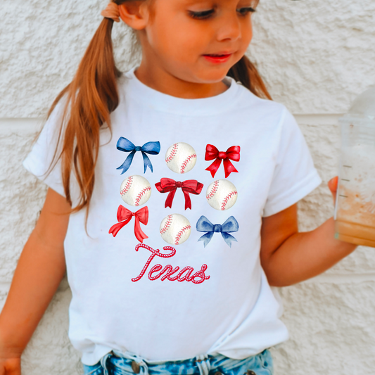 Youth Texas Coquette  Comfort Color Graphic Tee