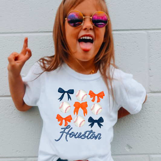 Youth Houston Coquette  Comfort Color Graphic Tee