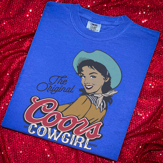 The Original Coors Cowgirl Comfort Color Graphic Tee