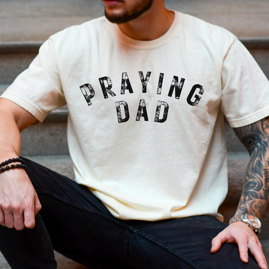 Praying Dad Screen Print Transfer