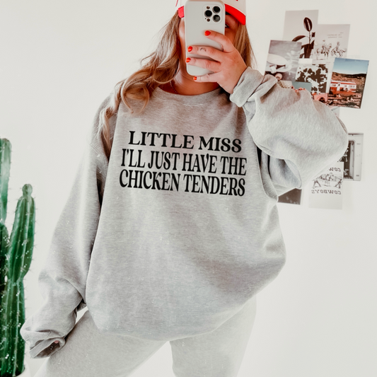 Little Miss I’ll Just Have The Chicken Tenders Digital Design Instant Download