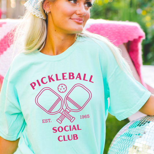 Pre-Order Pickle Ball Social Club Screen Print Transfer