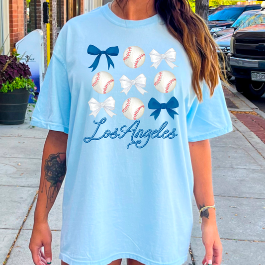 Los Angeles Coquette Comfort Color Graphic Tee
