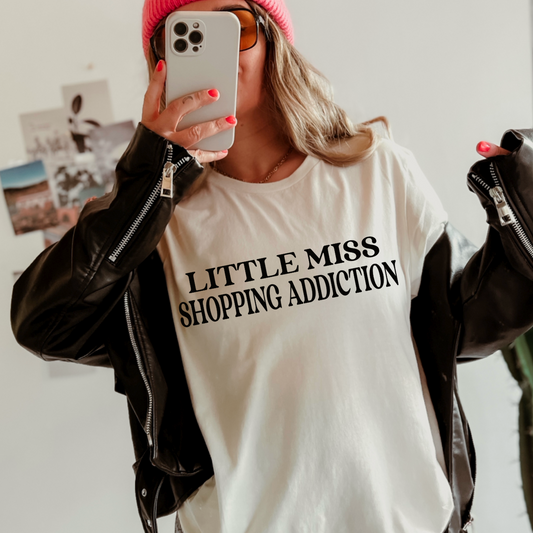 Little Miss Shopping Addiction Digital Design Instant Download