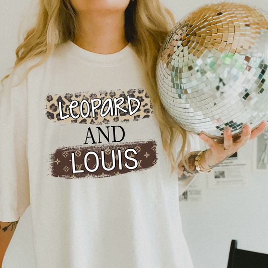 Leopard And Louis Comfort Color Graphic Tee