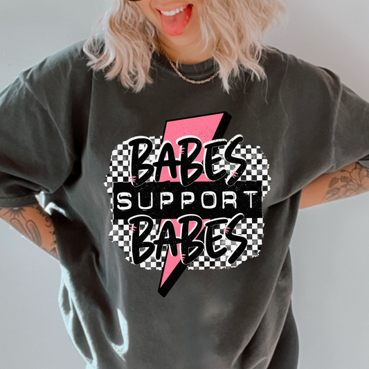 Babes Support Babes Comfort Color Graphic Tee