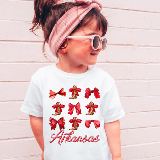 Youth Arkansas Coquette  Comfort Color Graphic Tee