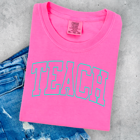 Teach Comfort Color Graphic Tee