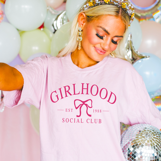 Girl Hood Social Club Screen Print Transfer
