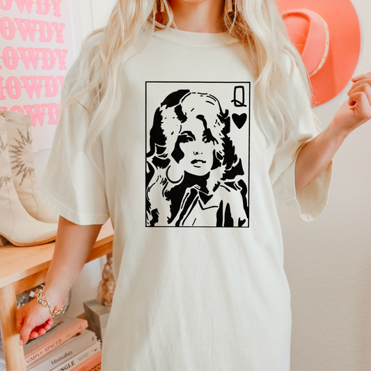 Dolly Playing Card Comfort Color Graphic Tee