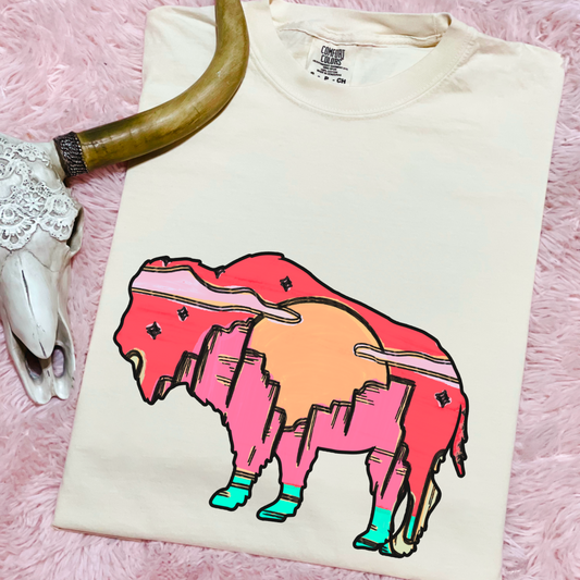 Desert Buffalo Comfort Color Graphic Tee