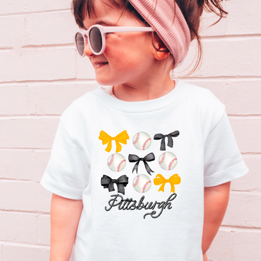 Youth Pittsburg Coquette  Comfort Color Graphic Tee