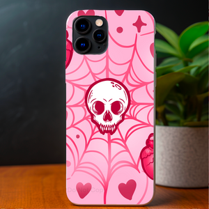 Halloween Pink Skull  Phone Sublimation Transfer