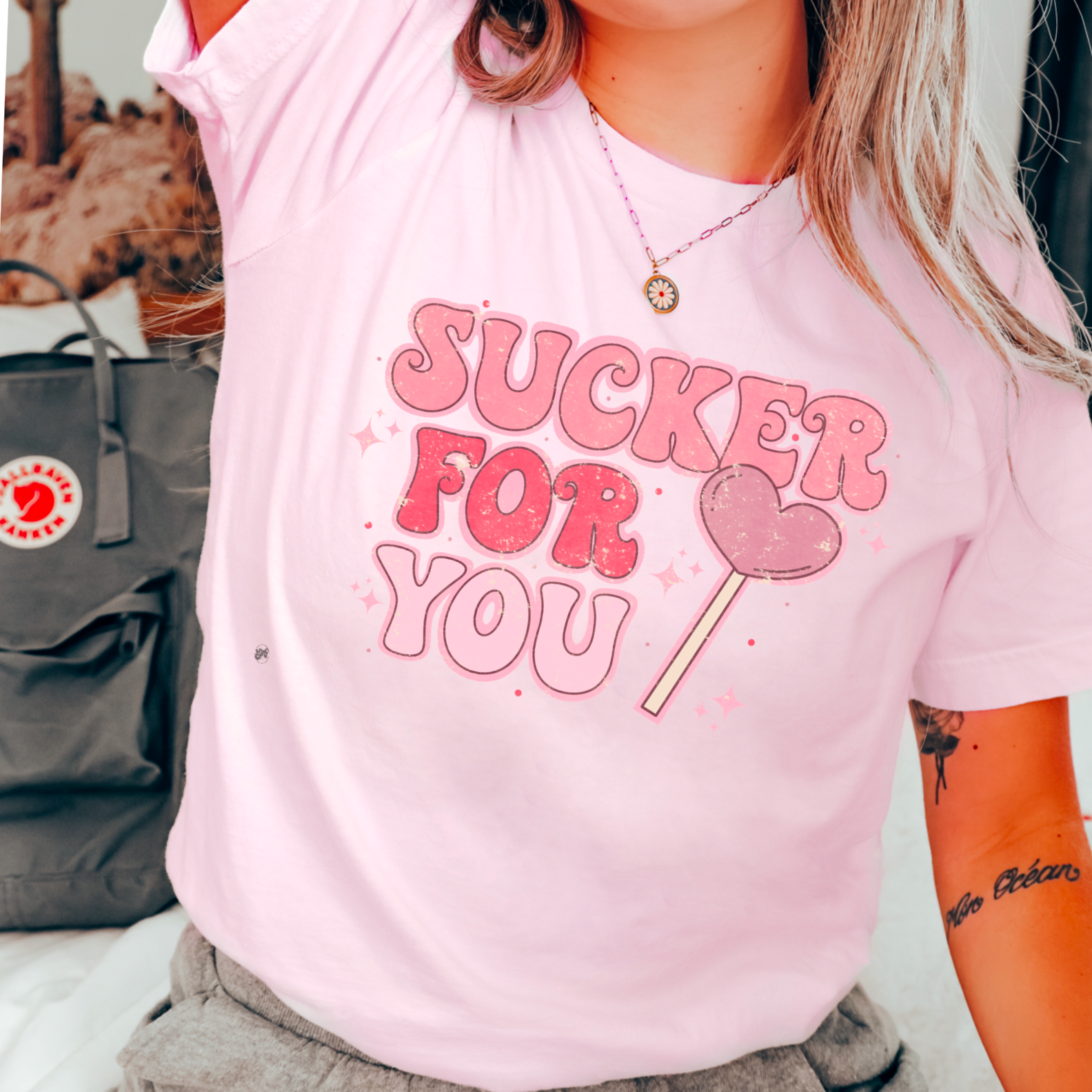 Sucker For You Valentines Day Graphic Tee
