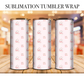 Kitty And Cherry Sublimation Tumbler Wrap