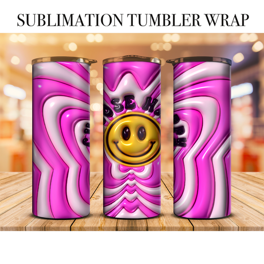 Choose Happy Sublimation Tumbler Wrap