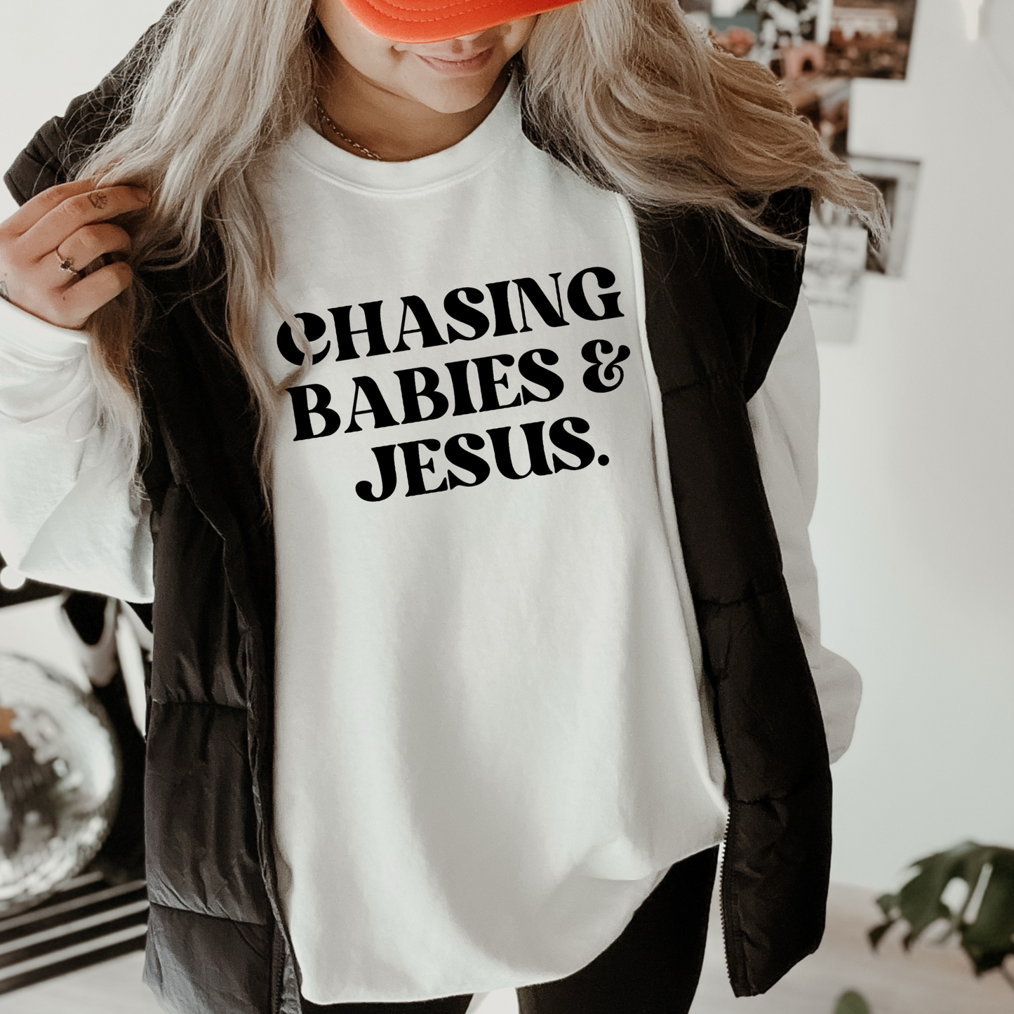 Chasing Babies & Jesus Screen Print Transfer