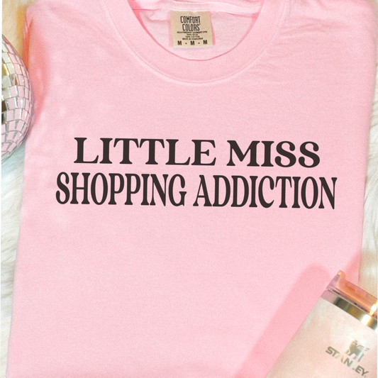 Little Miss Shopping Addiction Graphic Tee