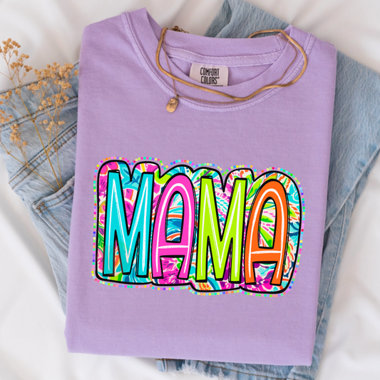Mama Tropical Comfort Color Graphic Tee