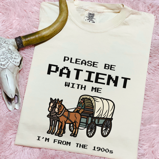 Please Be Patient With Me Comfort Color Graphic Tee