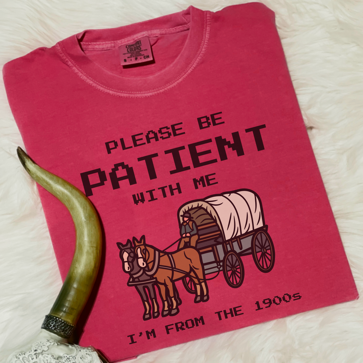 Please Be Patient With Me Comfort Color Graphic Tee