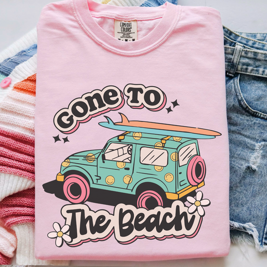 Gone To The Beach Comfort Color Graphic Tee