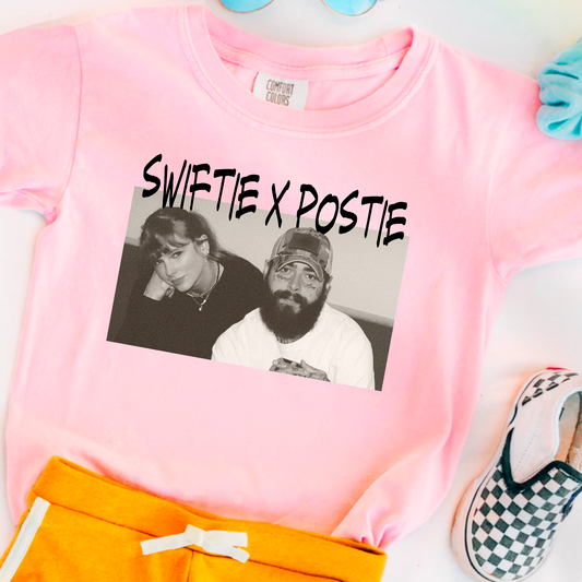Swiftie X Postie Black Youth Comfort Color Graphic Tee