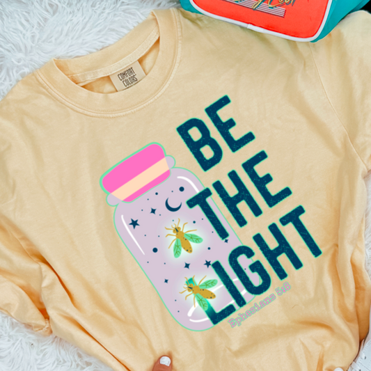Be The Light Comfort Color Graphic Tee