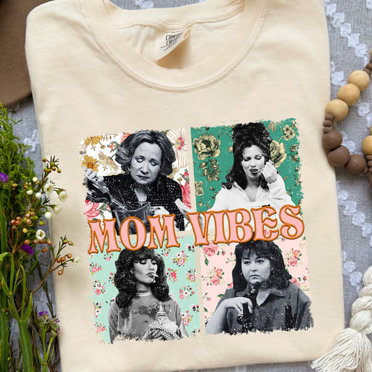 Mom Vibes Comfort Color Graphic Tee