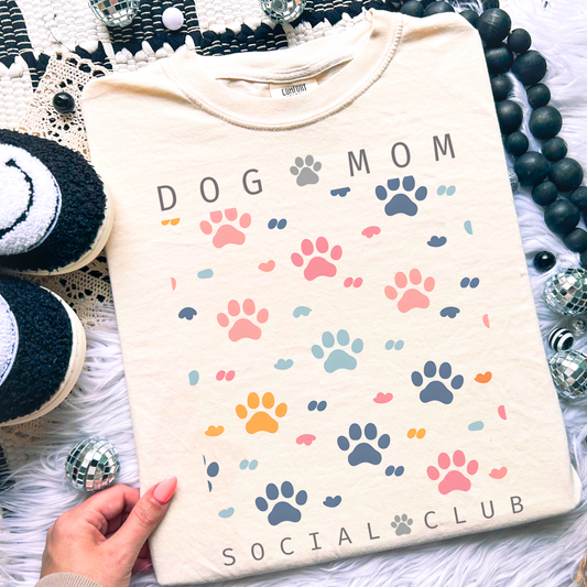 Dog Mom State Of Mind Comfort Color Graphic Tee