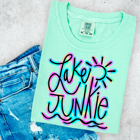 Lake Junkie Comfort Color Graphic Tee