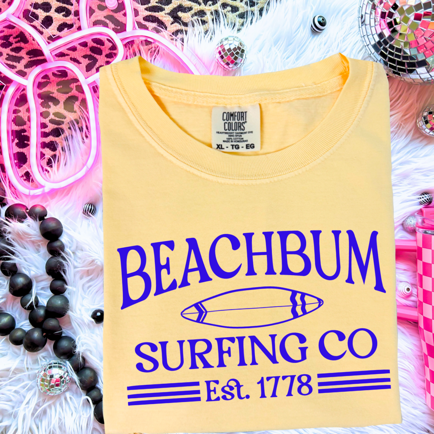 Beach Bum Surfing Co Screen Print Transfer