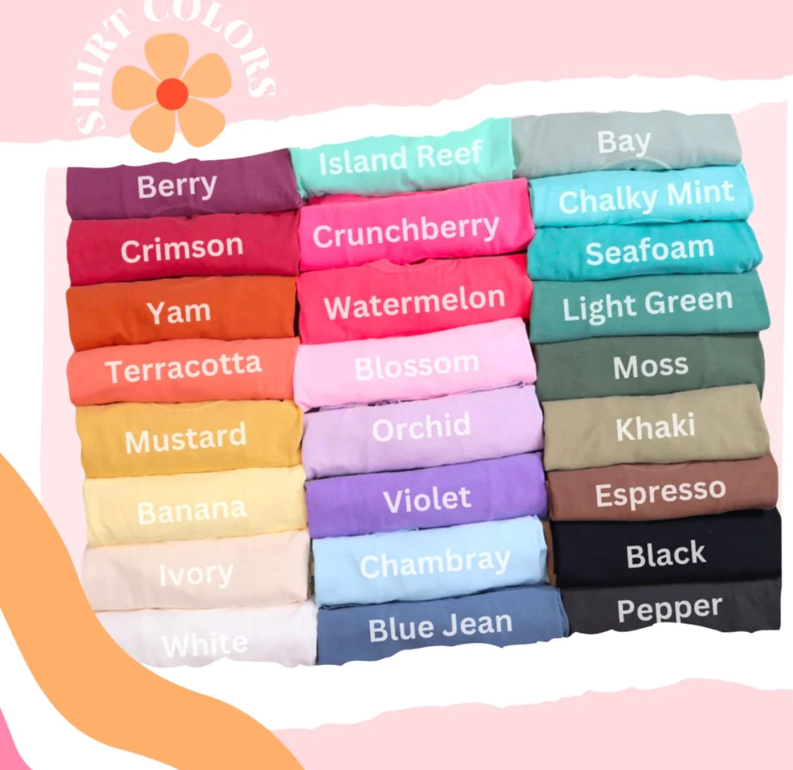 Basic Girl Christmas Comfort Color Graphic Tee