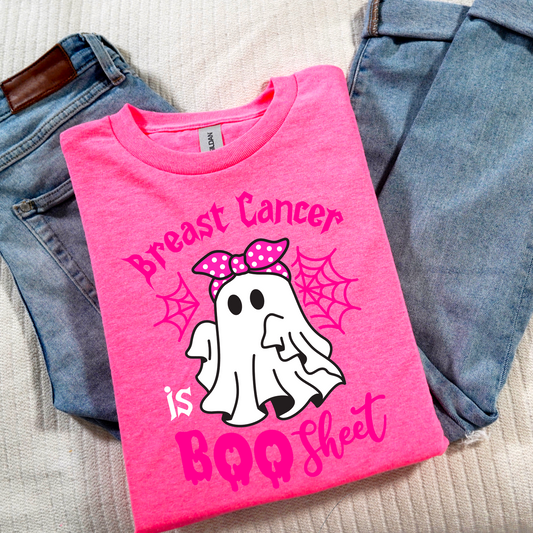 Breast Cancer Is Boo Sheet Graphic Tee