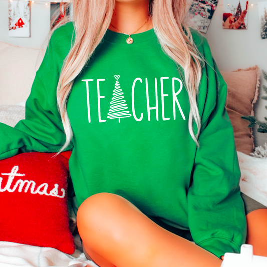 Christmas Teacher Screen Print Transfer
