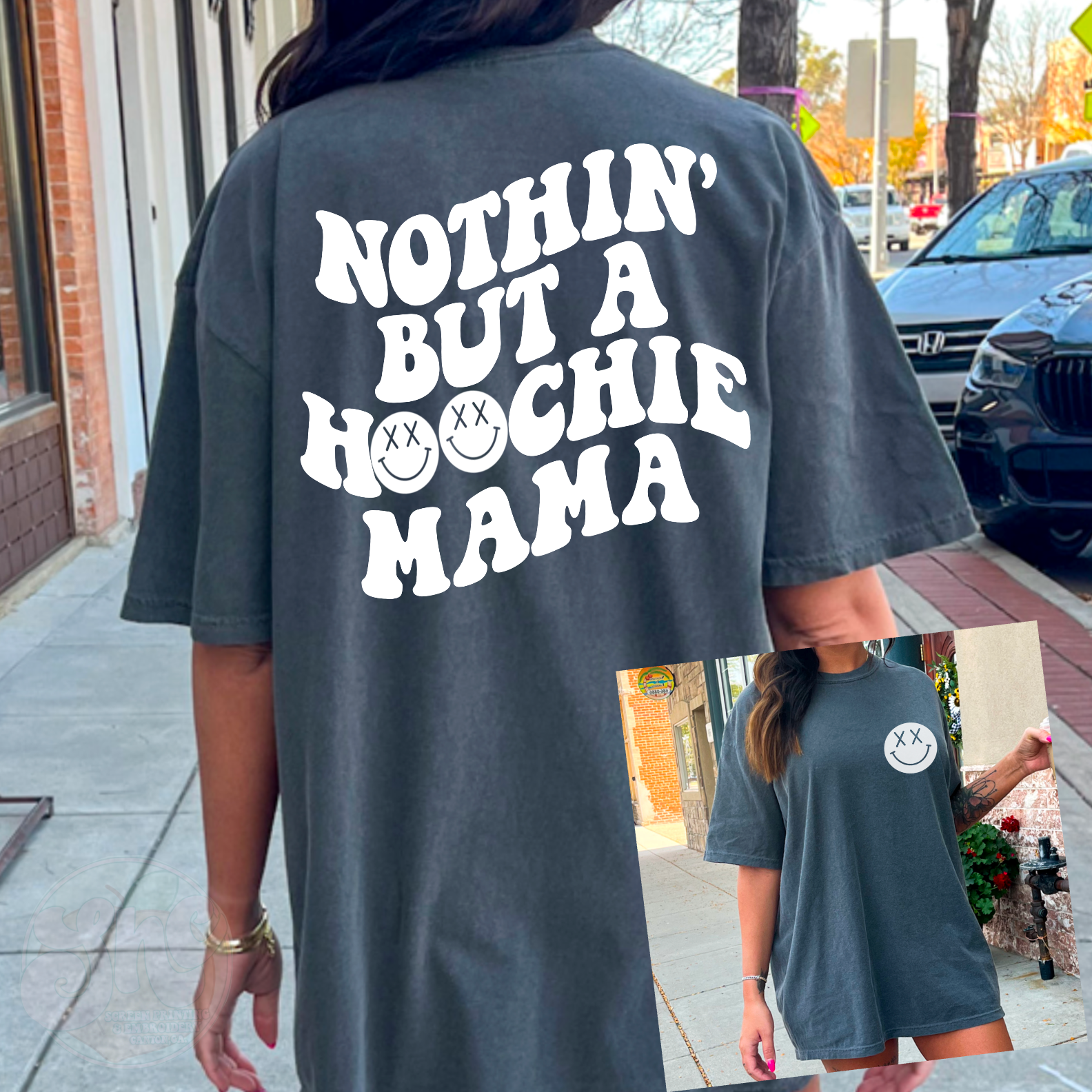 Nothin But A Hoochie Mama Comfort Color Graphic Tee
