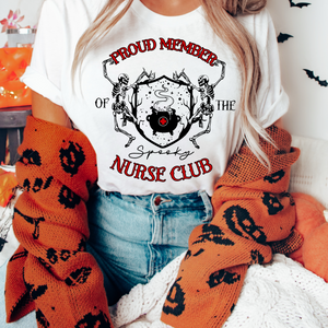 Proud Member Of The Spooky Nurse Club Sublimation Transfer