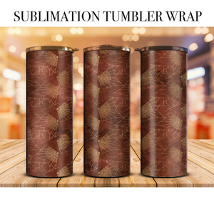 Red SpiderWebs Tumbler Wrap Sublimation Transfer